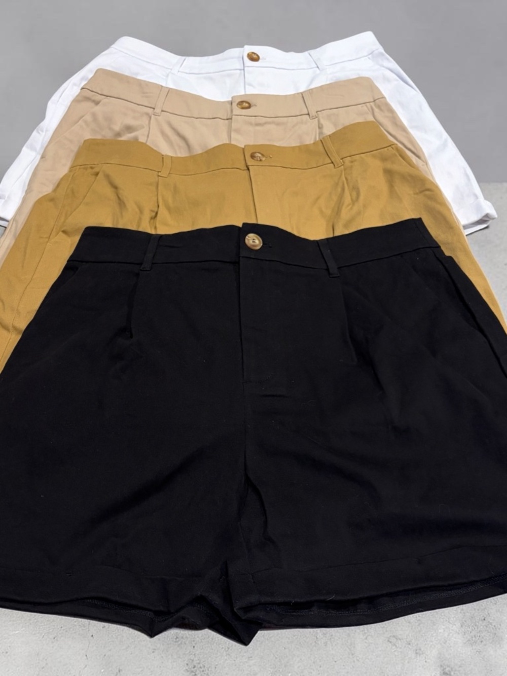Belle Pogue Shorts - High Waist - Cuffed Hem - You Choose Color - XL